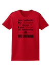 Libertarian Against Authority Abuse Womens T-Shirt-Womens T-Shirt-TooLoud-Red-X-Small-Davson Sales