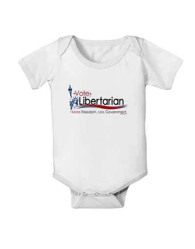 Libertarian Slogan Baby Romper Bodysuit-Baby Romper-TooLoud-White-06-Months-Davson Sales