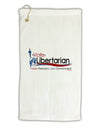 Libertarian Slogan Micro Terry Gromet Golf Towel 11&#x22;x19-Golf Towel-TooLoud-White-Davson Sales