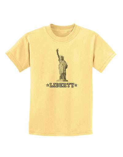 Liberty Vintage Childrens T-Shirt-Childrens T-Shirt-TooLoud-Daffodil-Yellow-X-Small-Davson Sales