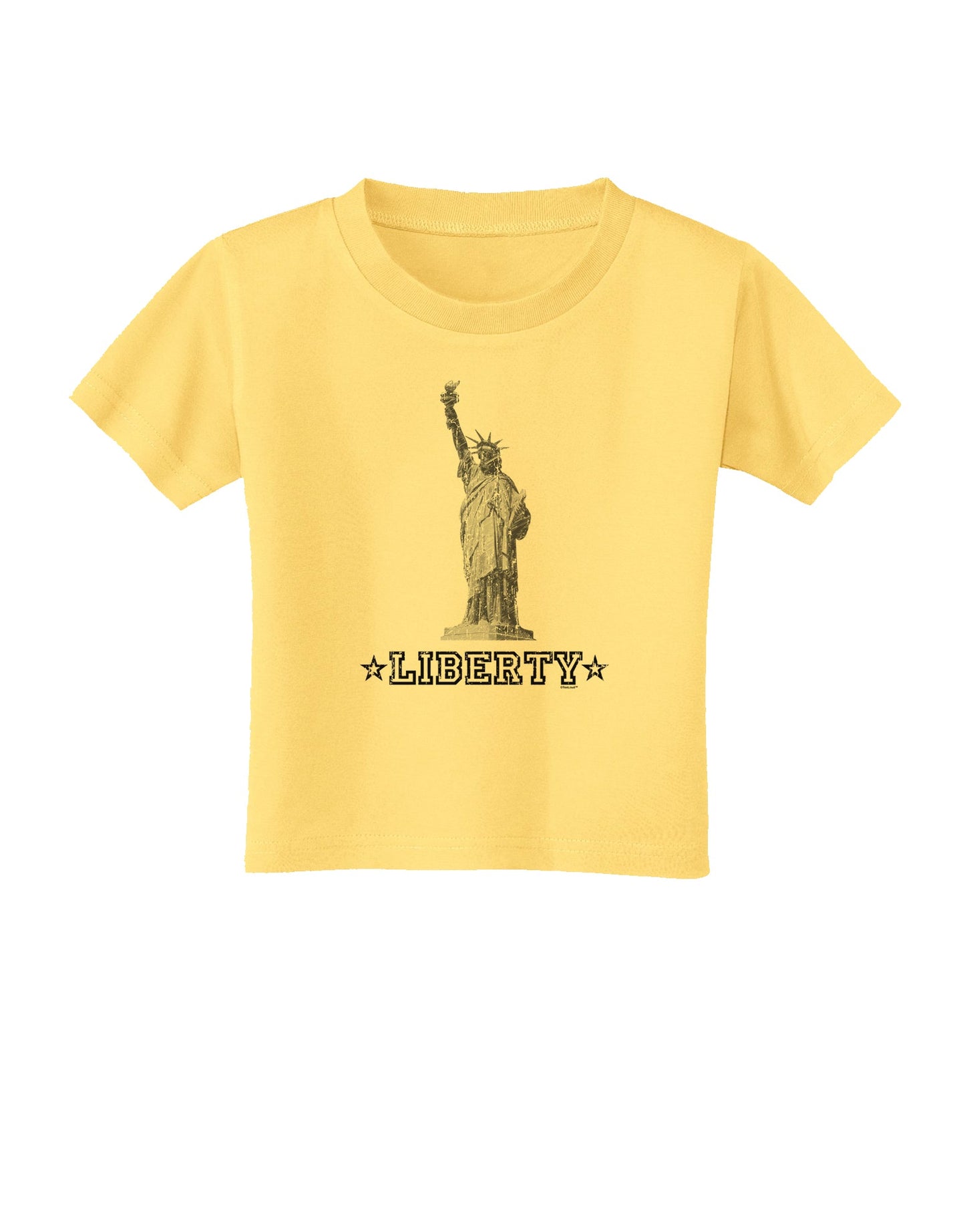 Liberty Vintage Toddler T-Shirt-Toddler T-Shirt-TooLoud-Daffodil-Yellow-2T-Davson Sales