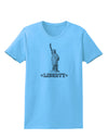 Liberty Vintage Womens T-Shirt-Womens T-Shirt-TooLoud-Aquatic-Blue-X-Small-Davson Sales