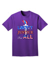 Liberty and Justice for All Adult Dark T-Shirt-Mens T-Shirt-TooLoud-Purple-Small-Davson Sales