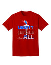 Liberty and Justice for All Adult Dark T-Shirt-Mens T-Shirt-TooLoud-Red-Small-Davson Sales