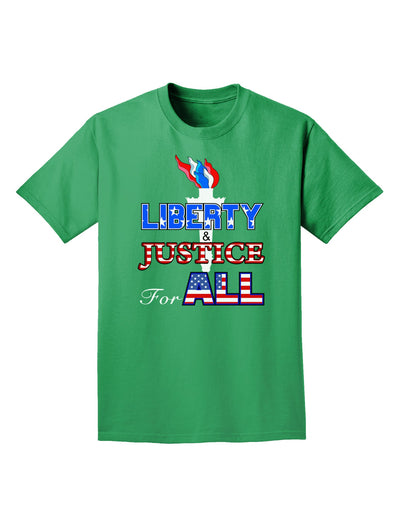 Liberty and Justice for All Adult Dark T-Shirt-Mens T-Shirt-TooLoud-Kelly-Green-Small-Davson Sales