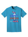 Liberty and Justice for All Adult Dark T-Shirt-Mens T-Shirt-TooLoud-Turquoise-Small-Davson Sales