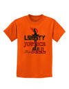 Liberty and Justice for All Childrens T-Shirt-Childrens T-Shirt-TooLoud-Orange-X-Small-Davson Sales