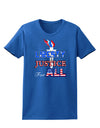 Liberty and Justice for All Womens Dark T-Shirt-TooLoud-Royal-Blue-X-Small-Davson Sales