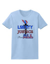 Liberty and Justice for All Womens T-Shirt-Womens T-Shirt-TooLoud-Light-Blue-X-Small-Davson Sales