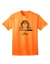 Libra Symbol Adult T-Shirt-unisex t-shirt-TooLoud-Neon-Orange-Small-Davson Sales