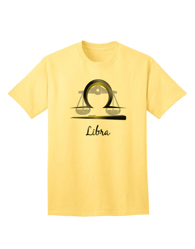 Libra Symbol Adult T-Shirt-unisex t-shirt-TooLoud-Yellow-Small-Davson Sales