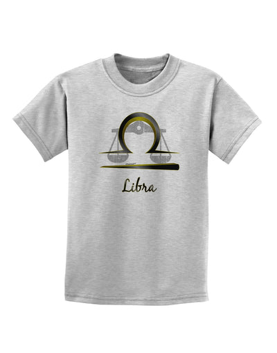 Libra Symbol Childrens T-Shirt-Childrens T-Shirt-TooLoud-AshGray-X-Small-Davson Sales