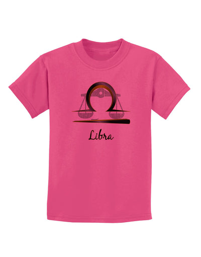 Libra Symbol Childrens T-Shirt-Childrens T-Shirt-TooLoud-Sangria-X-Small-Davson Sales