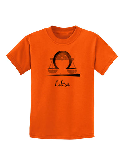 Libra Symbol Childrens T-Shirt-Childrens T-Shirt-TooLoud-Orange-X-Small-Davson Sales