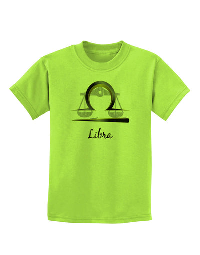 Libra Symbol Childrens T-Shirt-Childrens T-Shirt-TooLoud-Lime-Green-X-Small-Davson Sales