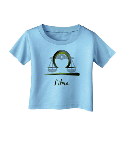 Libra Symbol Infant T-Shirt-Infant T-Shirt-TooLoud-Aquatic-Blue-06-Months-Davson Sales