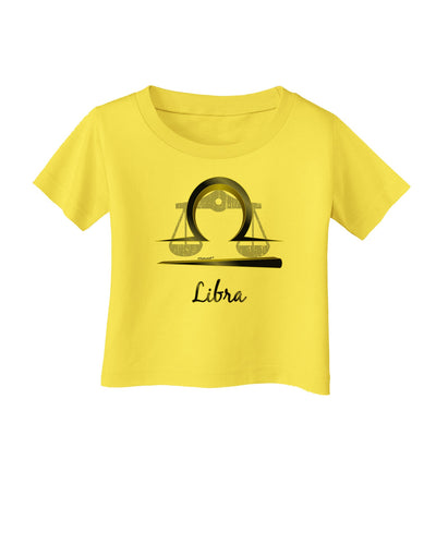 Libra Symbol Infant T-Shirt-Infant T-Shirt-TooLoud-Yellow-06-Months-Davson Sales