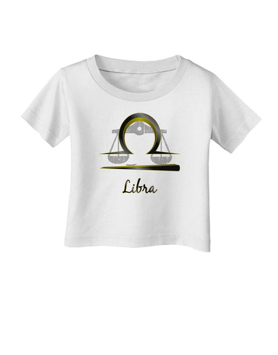 Libra Symbol Infant T-Shirt-Infant T-Shirt-TooLoud-White-06-Months-Davson Sales