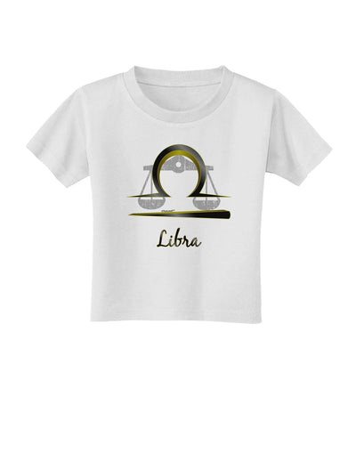 Libra Symbol Toddler T-Shirt-Toddler T-Shirt-TooLoud-White-2T-Davson Sales