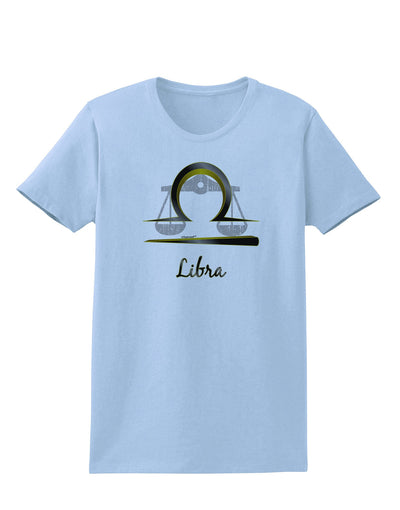 Libra Symbol Womens T-Shirt-Womens T-Shirt-TooLoud-Light-Blue-X-Small-Davson Sales