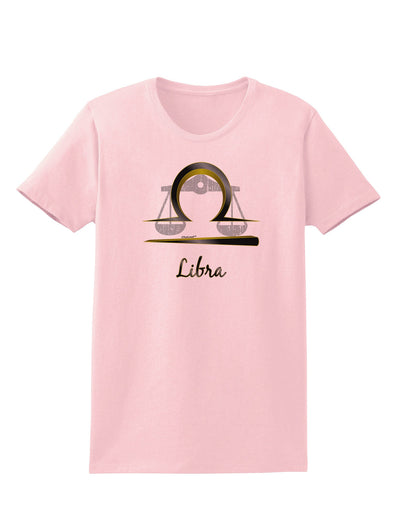 Libra Symbol Womens T-Shirt-Womens T-Shirt-TooLoud-PalePink-X-Small-Davson Sales