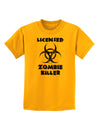 Licensed Zombie Killer - Biohazard Childrens T-Shirt by TooLoud-Childrens T-Shirt-TooLoud-Gold-X-Small-Davson Sales