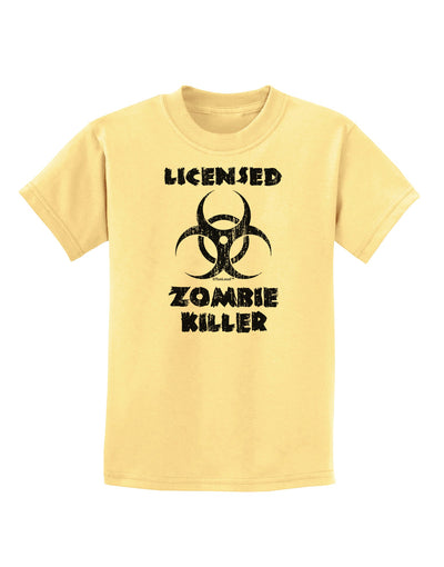 Licensed Zombie Killer - Biohazard Childrens T-Shirt by TooLoud-Childrens T-Shirt-TooLoud-Daffodil-Yellow-X-Small-Davson Sales