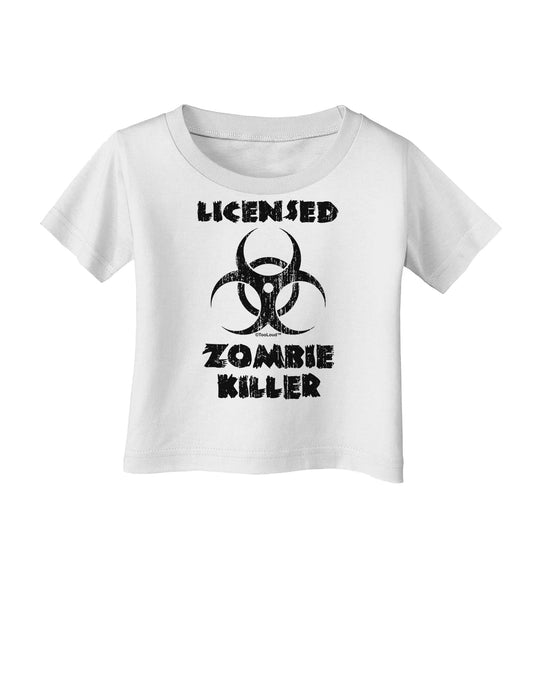 Licensed Zombie Killer - Biohazard Infant T-Shirt by TooLoud-Infant T-Shirt-TooLoud-White-06-Months-Davson Sales