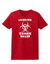 Licensed Zombie Killer - Biohazard Womens Dark T-Shirt by TooLoud-Womens T-Shirt-TooLoud-Red-X-Small-Davson Sales