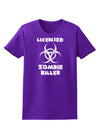 Licensed Zombie Killer - Biohazard Womens Dark T-Shirt by TooLoud-Womens T-Shirt-TooLoud-Purple-X-Small-Davson Sales