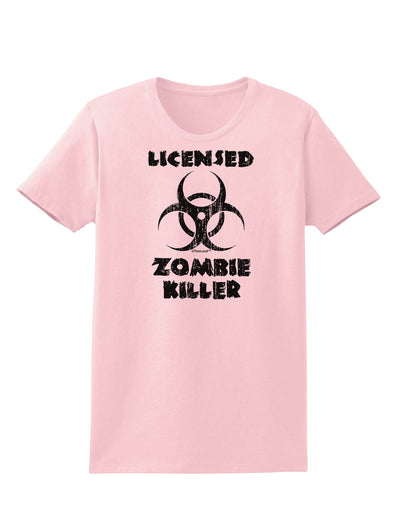 Licensed Zombie Killer - Biohazard Womens T-Shirt by TooLoud-Womens T-Shirt-TooLoud-PalePink-X-Small-Davson Sales