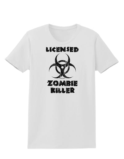 Licensed Zombie Killer - Biohazard Womens T-Shirt by TooLoud-Womens T-Shirt-TooLoud-White-X-Small-Davson Sales