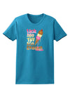 Lick Me Till Ice Cream Womens Dark T-Shirt-Womens T-Shirt-TooLoud-Turquoise-X-Small-Davson Sales