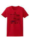 Life Liberty Pursuit of Happiness Womens T-Shirt-Womens T-Shirt-TooLoud-Red-X-Small-Davson Sales