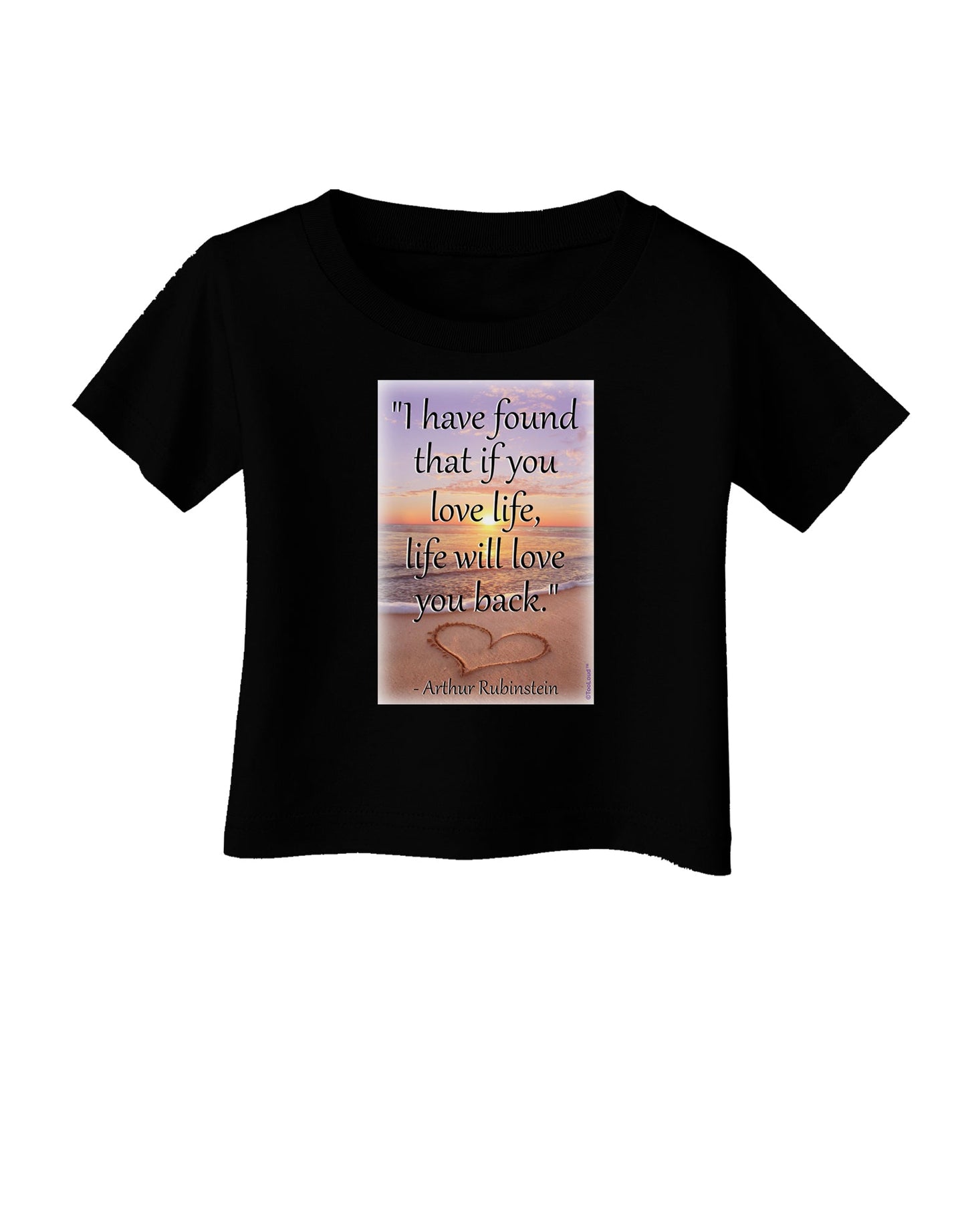 Life Will Love You Back Infant T-Shirt Dark by TooLoud-Infant T-Shirt-TooLoud-Black-06-Months-Davson Sales