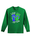 Life is Better in Flip Flops - Blue and Green Adult Long Sleeve Dark T-Shirt-TooLoud-Kelly-Green-Small-Davson Sales