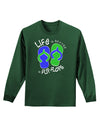 Life is Better in Flip Flops - Blue and Green Adult Long Sleeve Dark T-Shirt-TooLoud-Dark-Green-Small-Davson Sales