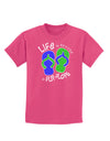 Life is Better in Flip Flops - Blue and Green Childrens Dark T-Shirt-Childrens T-Shirt-TooLoud-Sangria-X-Small-Davson Sales