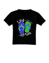 Life is Better in Flip Flops - Blue and Green Toddler T-Shirt Dark-Toddler T-Shirt-TooLoud-Black-2T-Davson Sales