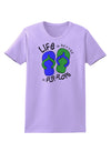 Life is Better in Flip Flops - Blue and Green Womens T-Shirt-Womens T-Shirt-TooLoud-Lavender-X-Small-Davson Sales