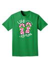 Life is Better in Flip Flops - Pink and Green Adult Dark T-Shirt-Mens T-Shirt-TooLoud-Kelly-Green-Small-Davson Sales