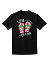 Life is Better in Flip Flops - Pink and Green Adult Dark T-Shirt-Mens T-Shirt-TooLoud-Black-Small-Davson Sales