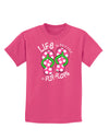 Life is Better in Flip Flops - Pink and Green Childrens Dark T-Shirt-Childrens T-Shirt-TooLoud-Sangria-X-Small-Davson Sales