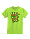 Life is Better in Flip Flops - Pink and Green Childrens T-Shirt-Childrens T-Shirt-TooLoud-Lime-Green-X-Small-Davson Sales