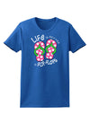 Life is Better in Flip Flops - Pink and Green Womens Dark T-Shirt-TooLoud-Royal-Blue-X-Small-Davson Sales