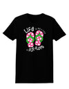 Life is Better in Flip Flops - Pink and Green Womens Dark T-Shirt-TooLoud-Black-X-Small-Davson Sales