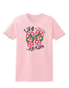 Life is Better in Flip Flops - Pink and Green Womens T-Shirt-Womens T-Shirt-TooLoud-PalePink-X-Small-Davson Sales