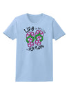 Life is Better in Flip Flops - Pink and Green Womens T-Shirt-Womens T-Shirt-TooLoud-Light-Blue-X-Small-Davson Sales