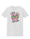 Life is Better in Flip Flops - Pink and Green Womens T-Shirt-Womens T-Shirt-TooLoud-White-X-Small-Davson Sales