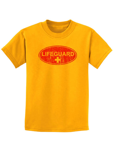 Lifeguard Childrens T-Shirt-Childrens T-Shirt-TooLoud-Lifeguard gold-X-Small-Davson Sales